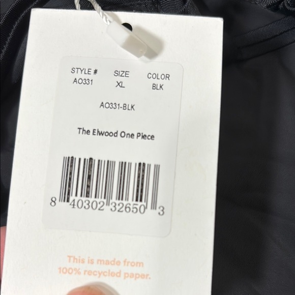 Andie Swim Elwood One-Piece Swimsuit Black size XL‎ NWT - Picture 2 of 7